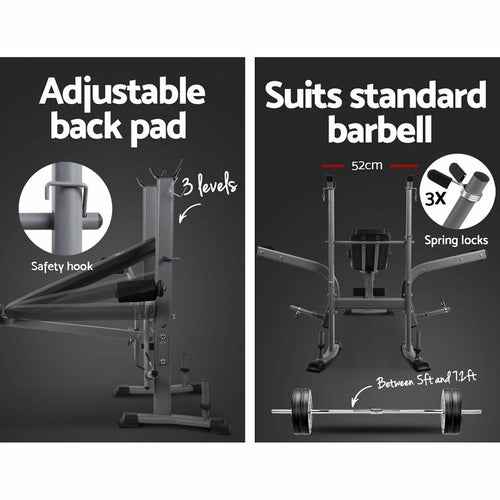 Banco de musculación Everfit 7 en 1 con extensión de piernas