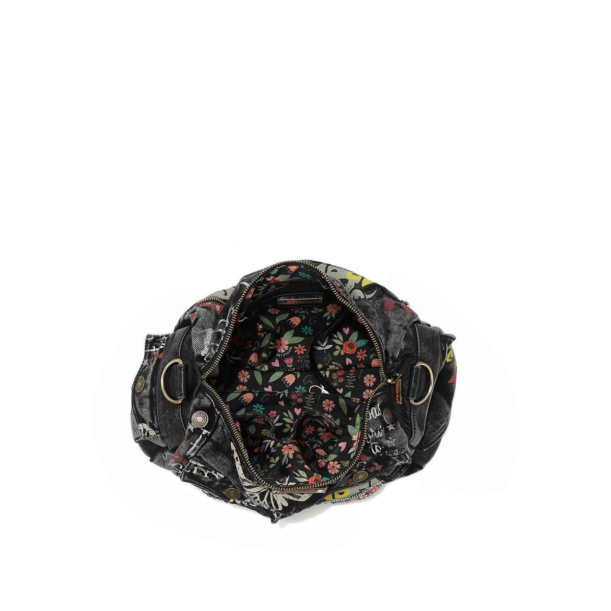 BANDOLERA MENSAJERA DE TELA VAQUERA GRIS