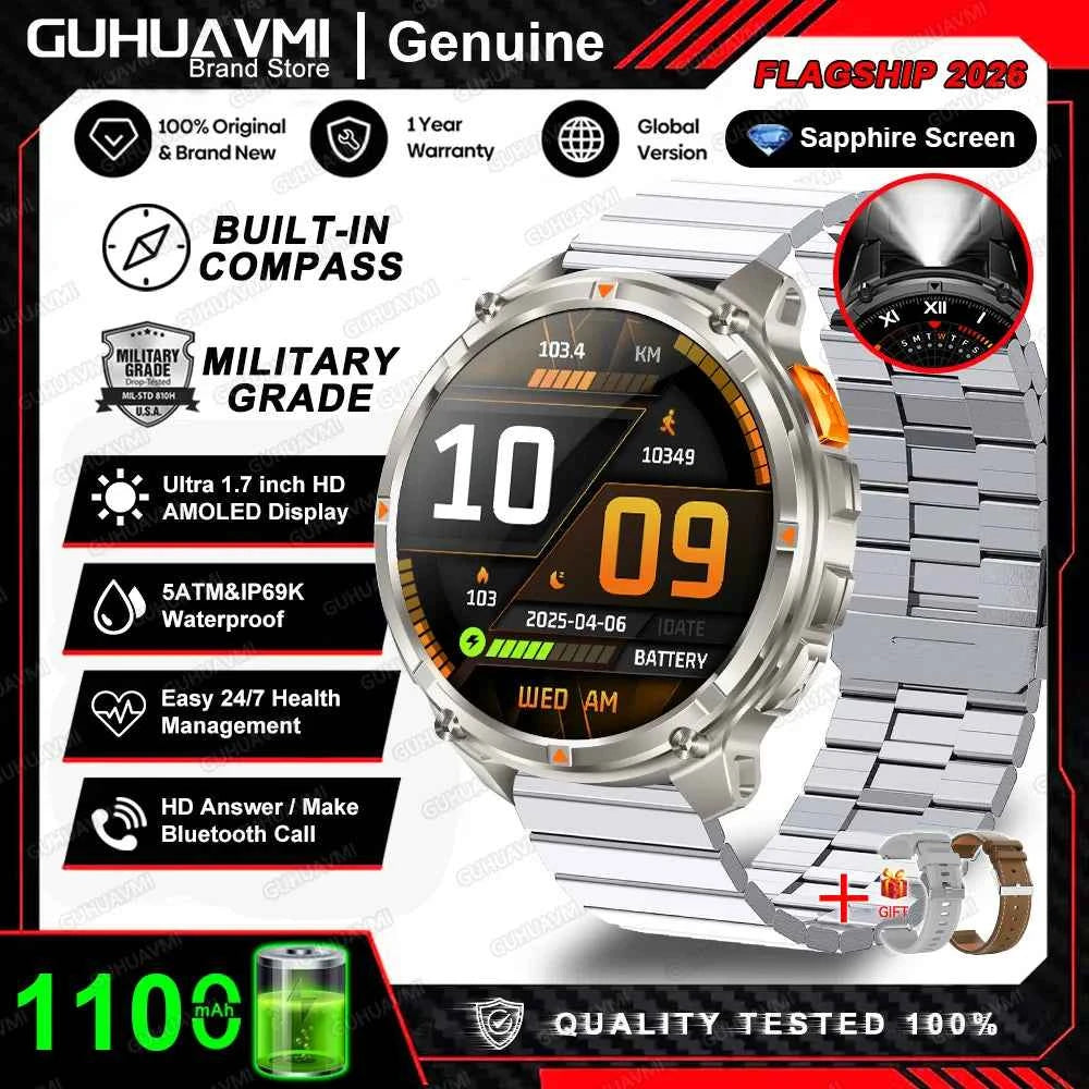 Smartwatch T-Rex 3 Pro Ultra – Edición Militar 1100mAh