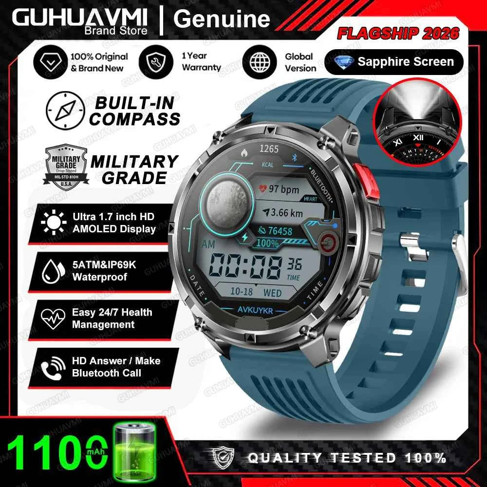 Smartwatch T-Rex 3 Pro Ultra – Edición Militar 1100mAh
