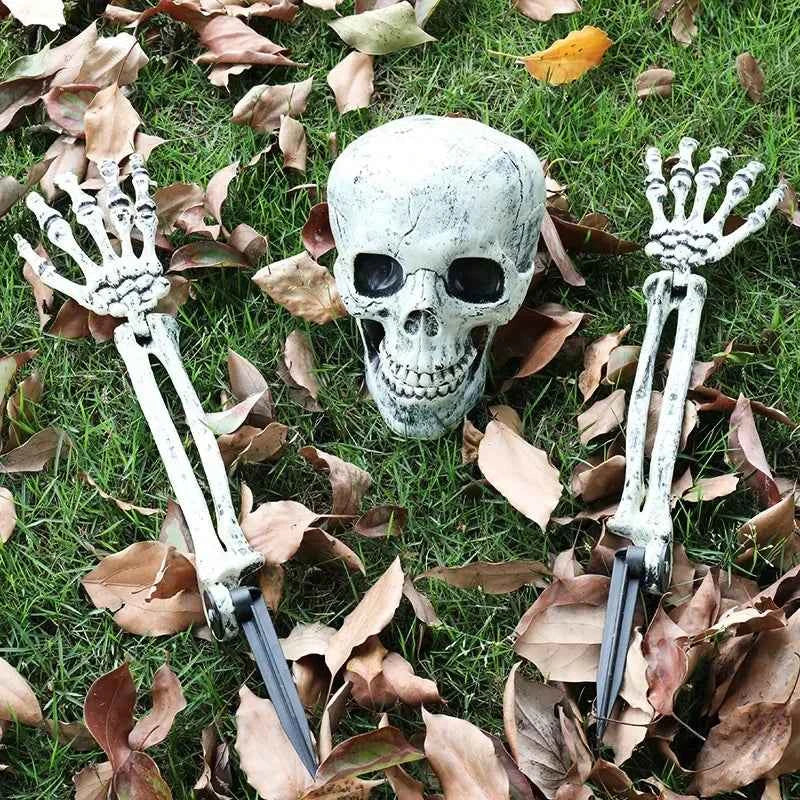 Estacas de Esqueleto Realistas – Decoración de Halloween para Jardín y Exterior.