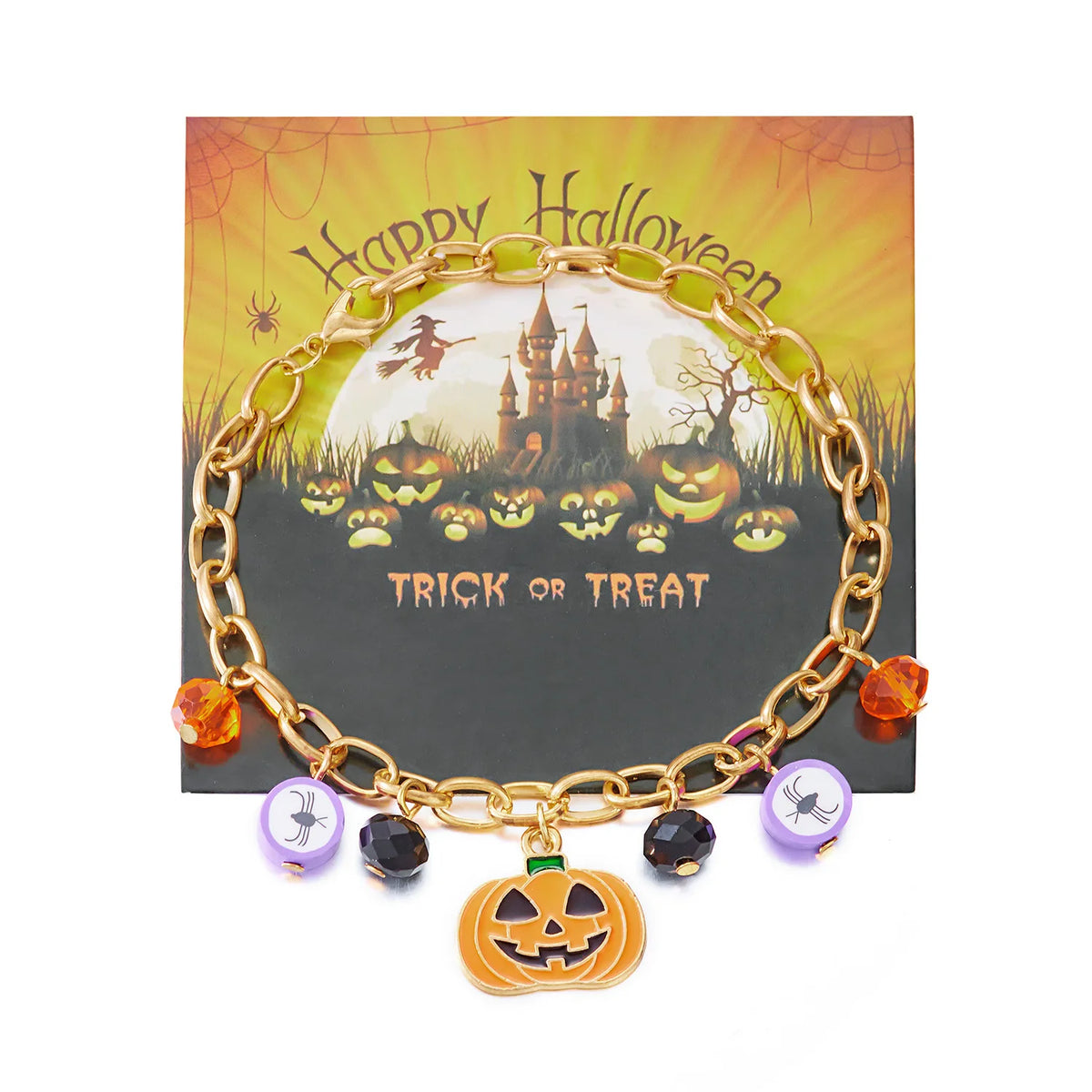 🎃 Pulsera Halloween Fantasmas, Dios de la Muerte y Calabaza