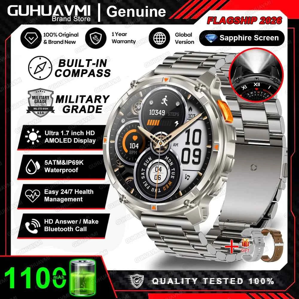Smartwatch T-Rex 3 Pro Ultra – Edición Militar 1100mAh
