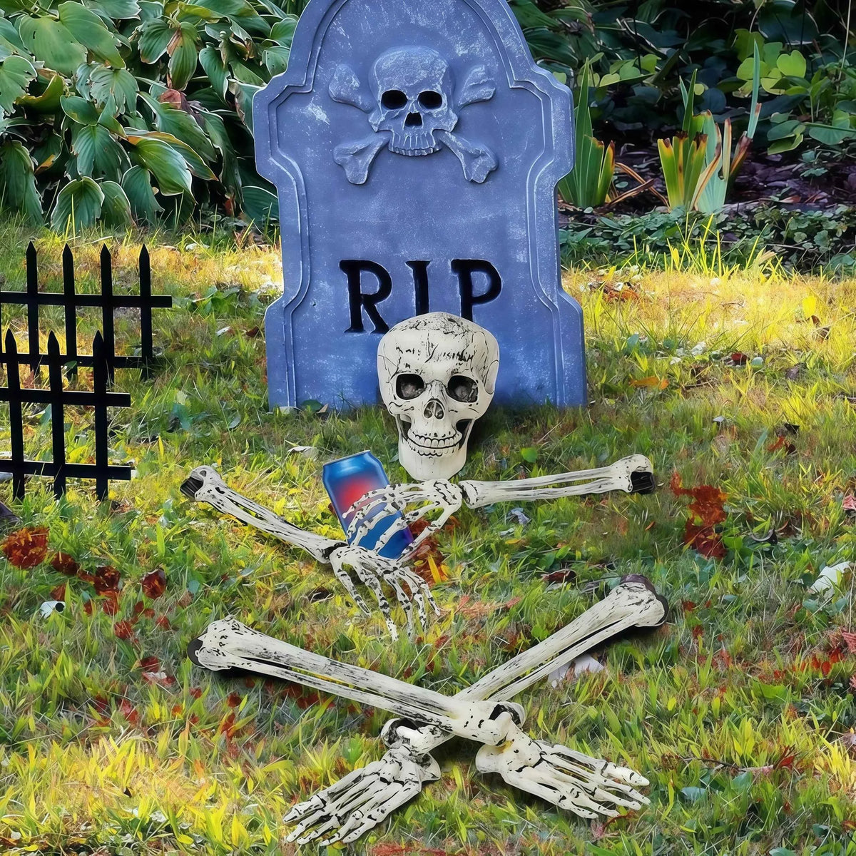 Estacas de Esqueleto para Halloween – Decoración Espeluznante para Jardín