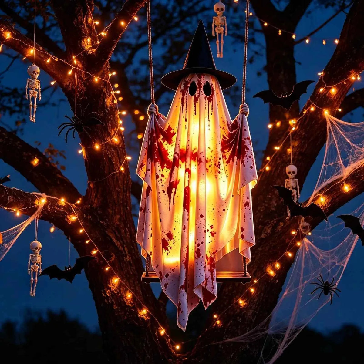 Fantasma Colgante de Halloween – Decoración para Jardín y Exterior