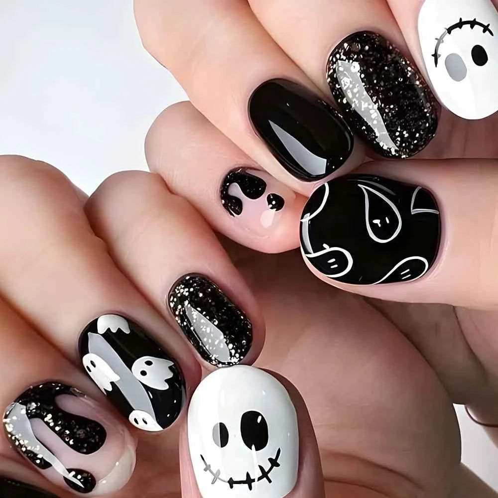Uñas Postizas de Halloween – 24 Piezas