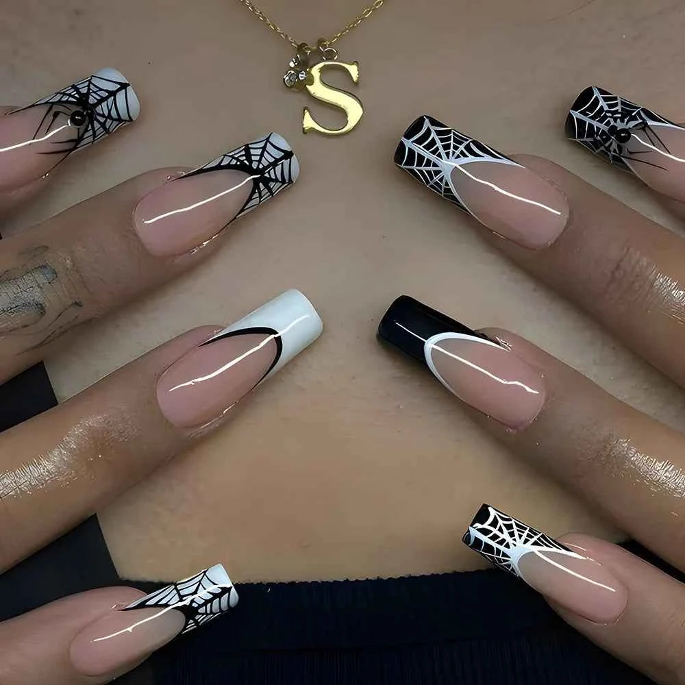 Uñas Postizas de Halloween – 24 Piezas