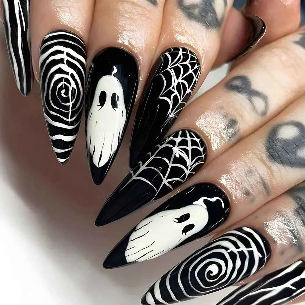 Uñas Postizas de Halloween – 24 Piezas