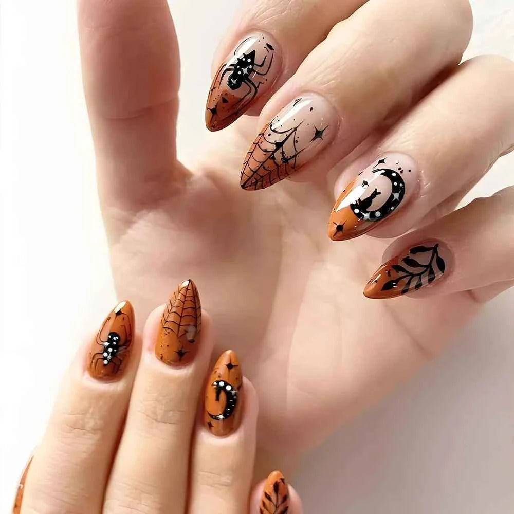 Uñas Postizas de Halloween – 24 Piezas