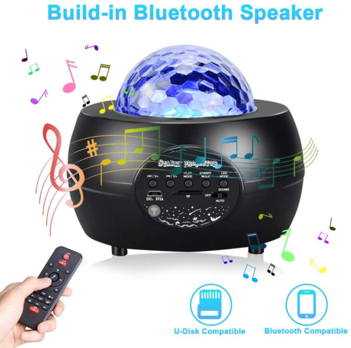 LED Night Light Starry Sky Projector with Bluetooth Wireless Speaker - MackShopping