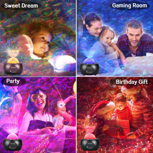 LED Night Light Starry Sky Projector with Bluetooth Wireless Speaker - MackShopping