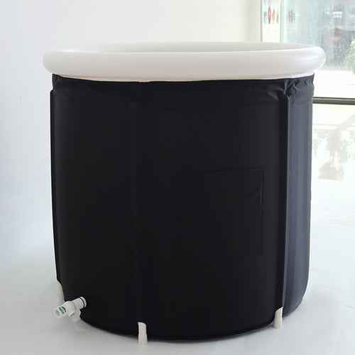 Folding Bath Bucket Black Bath Bucket Adult Thickened Bath Tub